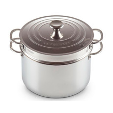 Imagem de ESPAGUETEIRA 3-PLY SIGNATURE EM AÇO INOX 8,3L 26X35X28 CM - LE CREUSET - Le Creuset Do Brasil Ltda 