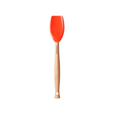 Imagem de COLHER DE SILICONE E CABO DE MADEIRA CRAFT LARANJA 2X29X5 CM - LE CREUSET - Le Creuset Do Brasil Ltda 