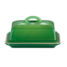 Imagem de MANTEGUEIRA FLAME RETANGULAR EM CERÂMICA VERDE BAMBOO 9X17X13 CM - LE CREUSET - Le Creuset Do Brasil Ltda 