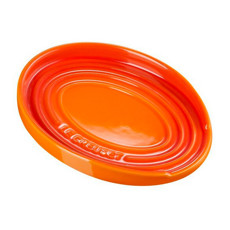 Imagem de DESCANSO OVAL PARA COLHER EM CERÂMICA LARANJA 2,3X16X11,85 CM - LE CREUSET - Le Creuset Do Brasil Ltda 