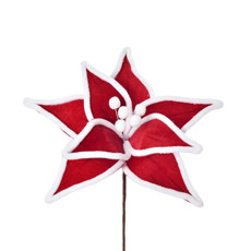 Imagem de PICK BICO DE PAPAGAIO COR VERMELHO COM BRANCO 28X27CM - GRILLO 57304 - Grillo Ltda