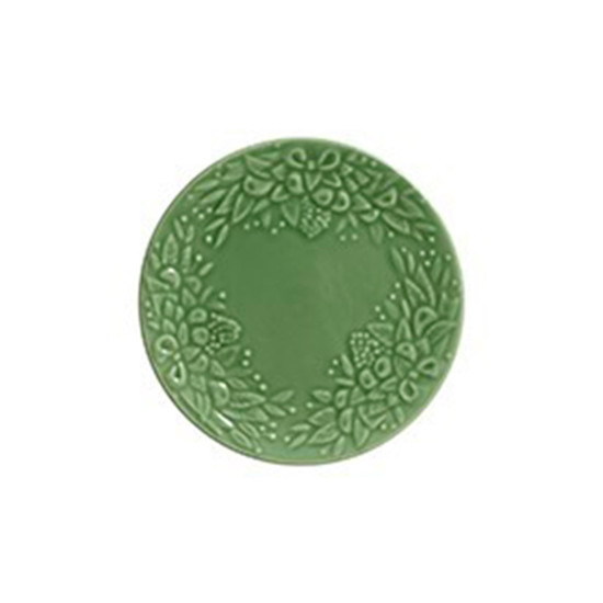 Imagem CONJUNTO DE 6 PRATOS PARA SOBREMESA CELEBRATE COR VERDE 20X20