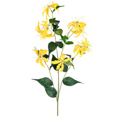 Imagem de HASTE DECORATIVA PERMANENTE DE LÍRIO SILVESTRE AMARELO EM PLÁSTICO 125X31 CM - GRILLO - Grillo Ltda