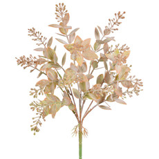 Imagem de BUQUÊ DECORATIVO PERMANENTE DE FOLHAS MARROM EM PLÁSTICO MOLDÁVEL 38X13 CM - GRILLO - Grillo Ltda