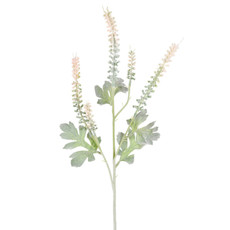 Imagem de HASTE DECORATIVA PERMANENTE DE LAVANDA FLOCADA ROSA EM PLÁSTICO 75X18 CM - GRILLO - Grillo Ltda