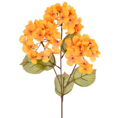 Imagem de HASTE DECORATIVA PERMANENTE DE HORTÊNSIA AMARELO OUTONO EM PLÁSTICO 71X20CM GRILLO - Grillo Ltda