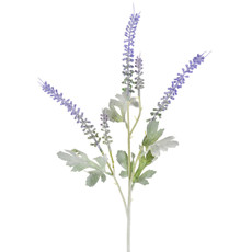 Imagem de HASTE DECORATIVA PERMANENTE DE LAVANDA FLOCADA LAVANDA EM PLÁSTICO 75X18 CM - GRILLO - Grillo Ltda