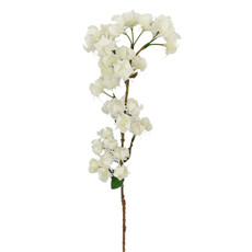 Imagem de HASTE DECORATIVA PERMANENTE DE MINI FLOR BALÃO BRANCA EM PLÁSTICO 73X22 CM - GRILLO - Grillo Ltda