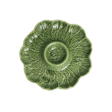 Imagem de PETISQUEIRA COUVE VERDE CRISTINA EM CERÂMICA 35X35X5CM - SCALLA CERÂMICA - Scalla Ceramica Artistica Ltda-Epp
