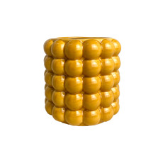 Imagem de VASO DECORATIVO EM CERÂMICA AMARELO 13X13 CM - GRILLO 59202 - Grillo Ltda
