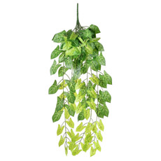 Imagem de PENDENTE DE FOLHAS DECORATIVO HOSTA EM PLÁSTICO 98X25 CM - GRILLO - Grillo Ltda