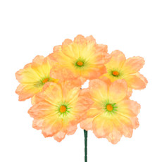 Imagem de BUQUÊ DE DÁLIA SALMÃO DECORATIVO EM PLÁSTICO MOLDÁVEL 33X22 CM - GRILLO - Grillo Ltda