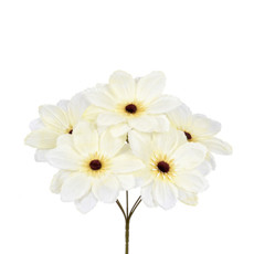 Imagem de BUQUÊ DE DÁLIA BEGE DECORATIVO EM PLÁSTICO MOLDÁVEL 33X22 CM - GRILLO - Grillo Ltda