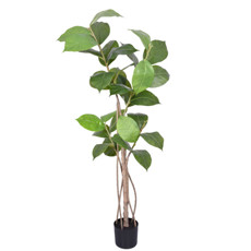 Imagem de PLANTA FOLHAS DE CARVALHO DECORATIVA VERDE E EM PLÁSTICO TOQUE REAL 170X66 CM - GRILLO - Grillo Ltda