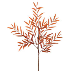 Imagem de HASTE DE FOLHAS LARANJA VERDE DE PALMEIRA EM PLÁSTICO MOLDÁVEL 90X21 CM - GRILLO - Grillo Ltda