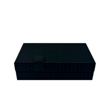 Imagem de CAIXA RETANGULAR DECORATIVA COR PRETO EM MDF 7X25X13 CM - PARAMOUNT INDUSTRIA - Paramount Ind E Com De Plast Ltda