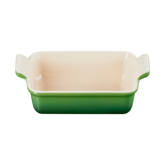 Imagem TRAVESSA RETANGULAR HERITAGE 2,4L BAMBOO GREEN EM CERÂMICA 9X26X19 CM - LE CREUSET