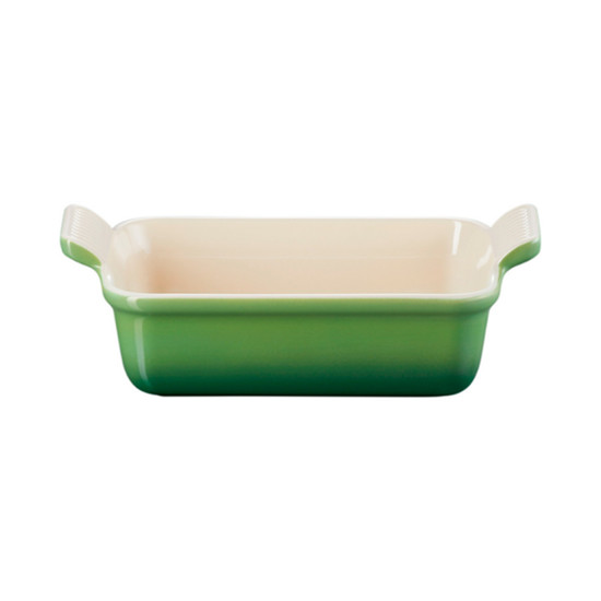 Imagem TRAVESSA RETANGULAR HERITAGE 2,4L BAMBOO GREEN EM CERÂMICA 9X26X19 CM - LE CREUSET