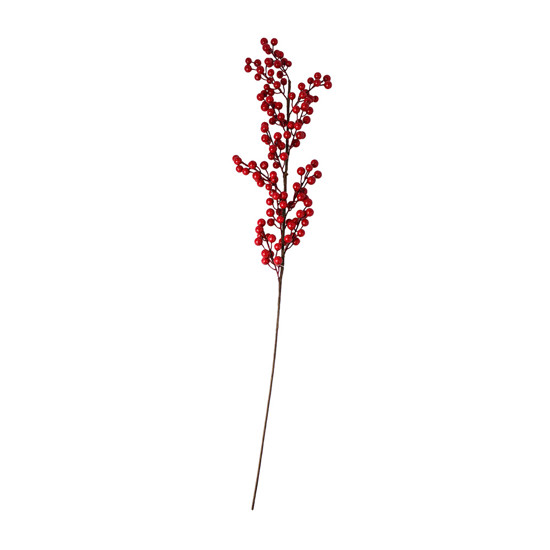 Imagem HASTE DE BERRIES VERMELHAS PERMANETES DECORATIVAS EM ISOPOR 90X10 CM - GRILLO 58378