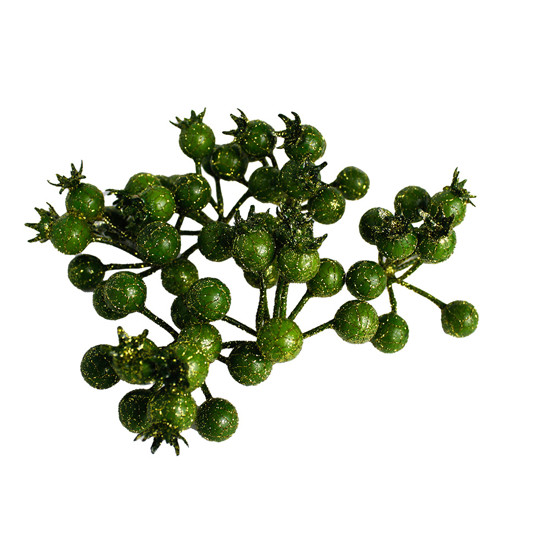 Imagem PACOTE DE MINI FRUSTAS NATALINAS DECORATIVAS VERDES E DETALHES DOURADOS 20X12 CM