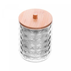 Imagem de PORTA COTONETE SPECIAL MY BOX COM TAMPA EM BAMBU 10X7X7 CM - LYOR - Coliseu Presentes Ltda