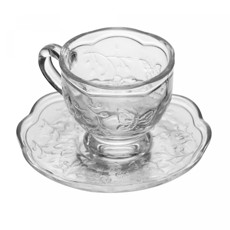 Imagem de XÍCARA DE CAFÉ NEW BUTTERFLY COM PIRES 80ML EM CRISTAL ECOLÓGICO 6X8X6 CM - LYOR - Coliseu Presentes Ltda