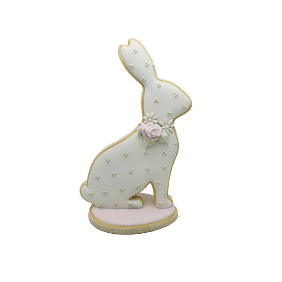 Imagem SILHUETA DE COELHO DECORATIVA EM RESINA COLORIDA 35X20X13 CM - CROMUS