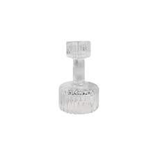 Imagem de MINI CASTIÇAL DECORATIVO EM VIDRO TRANSPARENTE 10X6 CM - GRILLO 58268 - Grillo Ltda