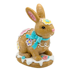 Imagem de COELHO DA PÁSCOA PEQUENO DECORATIVO EM RESINA COLORIDO 11X10X6 CM - TOK DA CASA - Cromus Embalagens Ind. E Com. Ltda