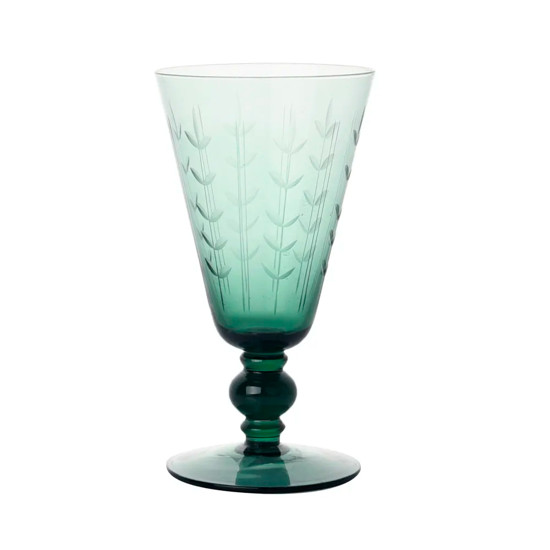 Imagem CONJUNTO 6 TAÇAS EM VIDRO VERDE 260ML TEXTURA BOLHAS 17X9X9 CM - CROSS