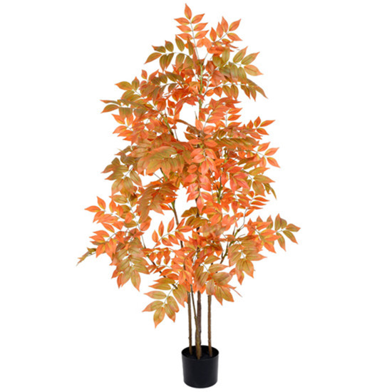 Imagem PLANTA FOLHAS SILVESTRES OUTONO EM PLÁSTICO NO POTE EM MELAMINA 144X65CM - GRILLO