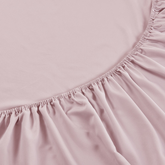 Imagem LENÇOL QUEEN TOQUE DE SEDA LISO ROSA AVULSO EM POLIÉSTER - JOLITEX TERNILLE
