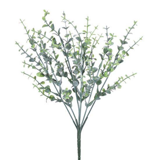 Imagem BUQUÊ DECORATIVO DE EUCALIPTO VERDE FOSCO EM PLÁSTICO MOLDÁVEL 35X8CM - GRILLO