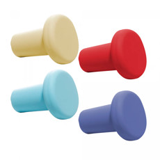 Imagem de CONJUNTO 4 TAMPAS COLORIDAS EM SILICONE PARA VINHO 3,5CM - WOLFF - Rojemac Impotacao E Exportacao Ltda