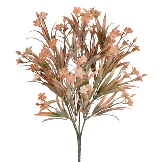 Imagem BUQUÊ PERMANENTE DECORATIVO DE GRAMA LARANJA OUTONO EM PLÁSTICO MOLDÁVEL - GRILLO