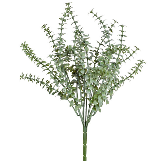 Imagem BUQUÊ DECORATIVO PERMANENTE DE FOLHAS VERDE EM PLÁSTICO MOLDÁVEL 42X21CM - GRILLO