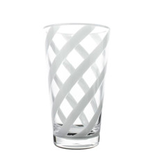 Imagem de COPO ALTO 520ML EM ACRÍLICO BRANCO E TRANSPARENTE EM ESPIRAL - RIBEIRO E PAVANI - Ribeiro E Pavani Com Imp Exp