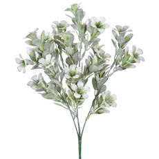 Imagem de BUQUÊ DECORATIVO PERMANENTE DE FOLHAS CINZA EM PLÁSTICO MOLDÁVEL 35X20CM - GRILLO - Grillo Ltda