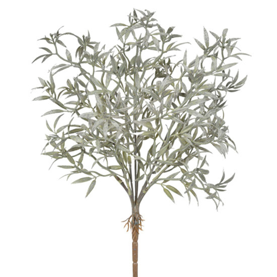 Imagem BUQUÊ DECORATIVO PERMANENTE DE GRAMA CINZA EM PLÁSTICO MOLDÁVEL 38X18CM - GRILLO