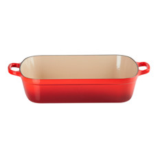 Imagem de TRAVESSA RETANGULAR VERMELHA EM FERRO FUNDIDO 9X37X29CM - LE CREUSET - Le Creuset Do Brasil 