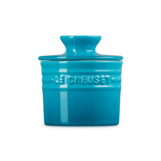 Imagem de POTE PARA MANTEIGA AZUL CARIBE EM CERÂMICA 10,7X9,9X9,9CM - LE CREUSET - Le Creuset Do Brasil 