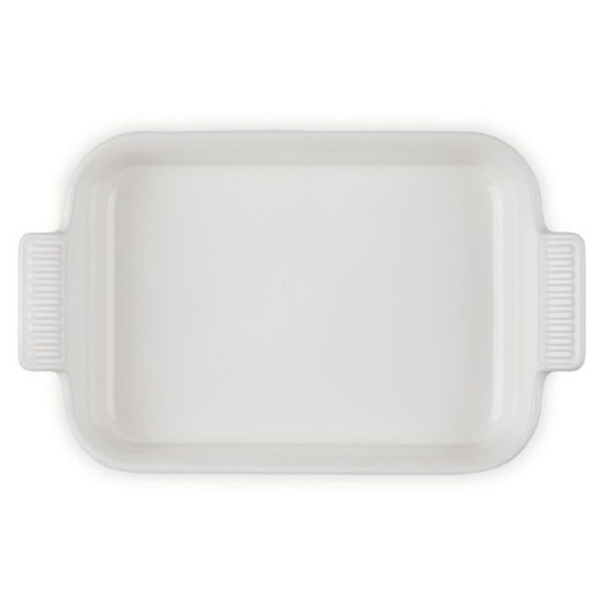 Imagem TRAVESSA RETANGULAR HERITAGE MERINGUE EM CERÂMICA 9,1X39X25,4CM - LE CREUSET