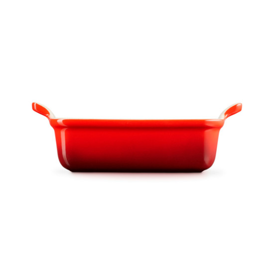 Imagem TRAVESSA RETANGULAR HERITAGE VERMELHA EM CERÂMICA 8,3X32X20,4CM - LE CREUSET