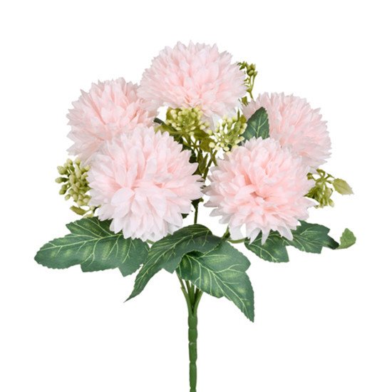 Imagem BUQUÊ DECORATIVO PERMANENTE DE CRISÂNTEMO ROSA EM PLÁSTICO MOLDÁVEL - GRILLO