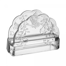 Imagem de PORTA GUARDANAPOS NEW BUTTERFLY EM CRISTAL ECOLÓGICO 10,5CMX4CMX 9,5CM - LYOR - Coliseu Presentes Ltda