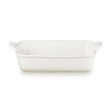Imagem de TRAVESSA RETANGULAR MERINGUE HERITAGE EM CERÂMICA 8,1X24,7X15,1CM - LE CREUSET - Le Creuset Do Brasil 