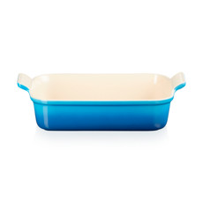 Imagem de TRAVESSA RETANGULAR HERITAGE AZUL MARSEILLE EM CERÂMICA 9,1X39X25,4CM - LE CREUSET - Le Creuset Do Brasil Ltda 