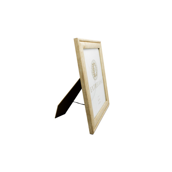 Imagem PORTA-RETRATO DECORATIVO EM MDF COM BORDA BEGE 30X25X2CM - ENTRECASA