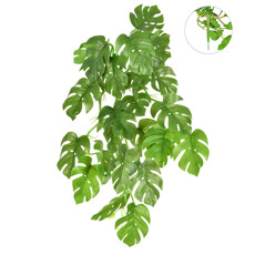 Imagem de FOLHAGEM PENDENTE VERDE COSTELA DE ADÃO TOQUE REAL 33X18CM - GRILLO - Grillo Ltda