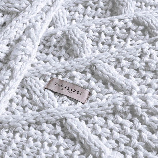 Imagem PESEIRA DE TRICOT 100% ALGODÃO DONATO BRANCO - TRUSSARDI